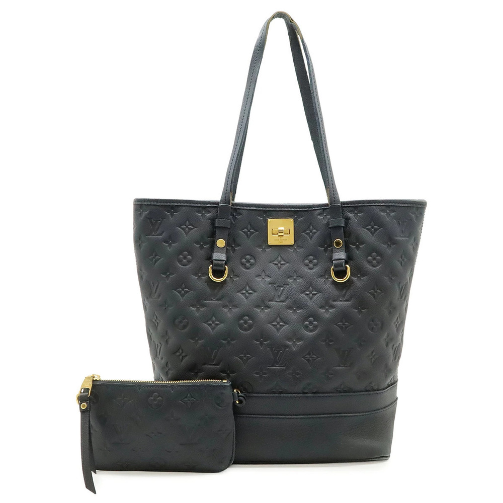 LOUIS VUITTON Monogram Empreinte Citadine Tote Bag Infini Navy Blue